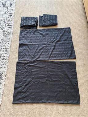 Black Bed Sheet Set, Queen